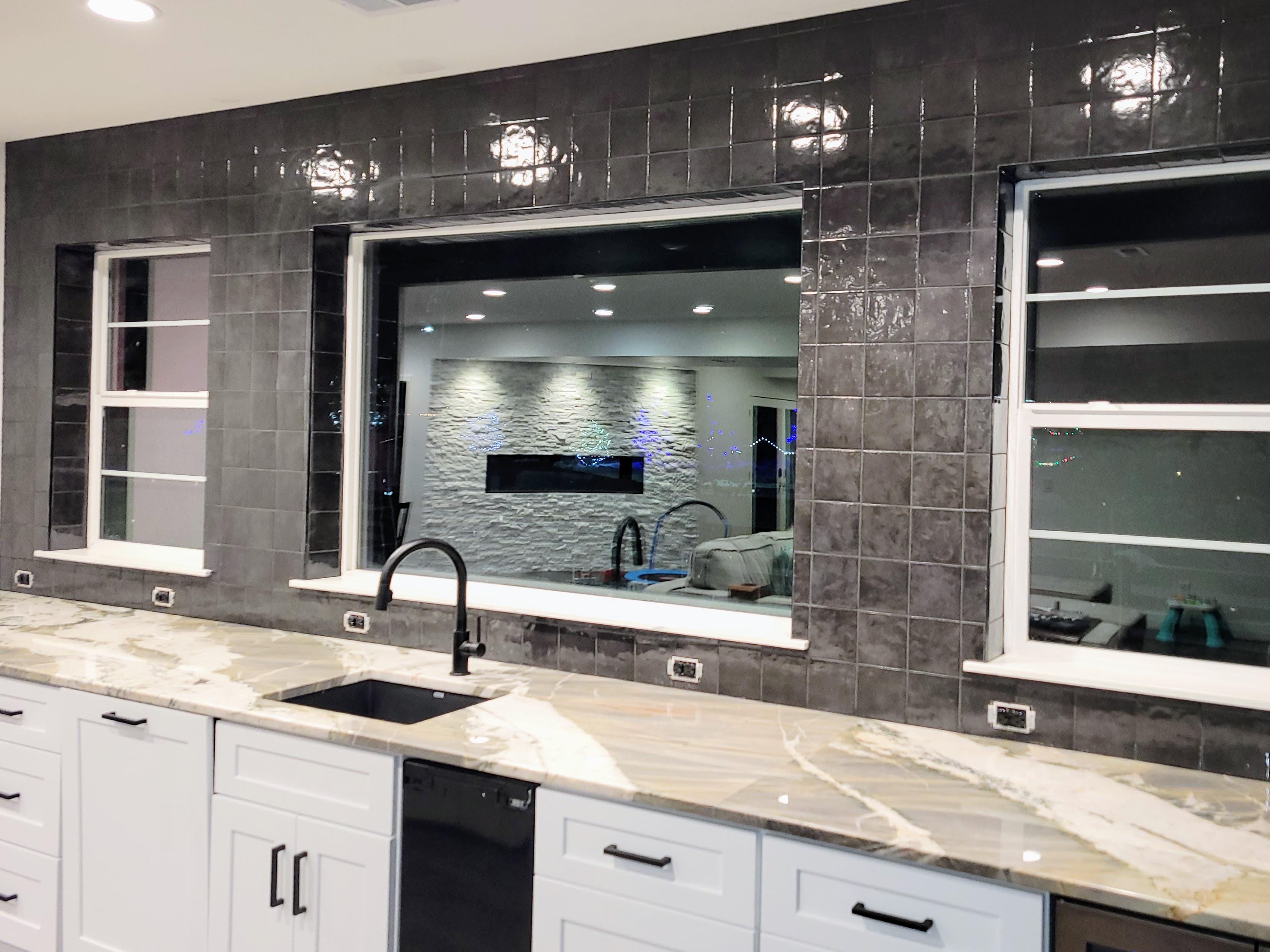 Handmade Ceramic Bar Backsplash